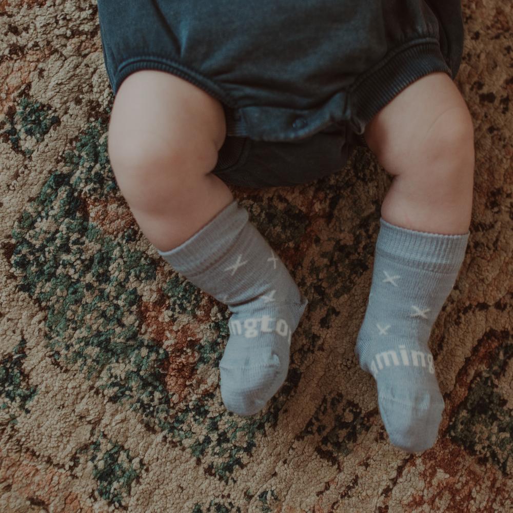 Lamington Baby Crew Merino Socks - Newborn Core Range