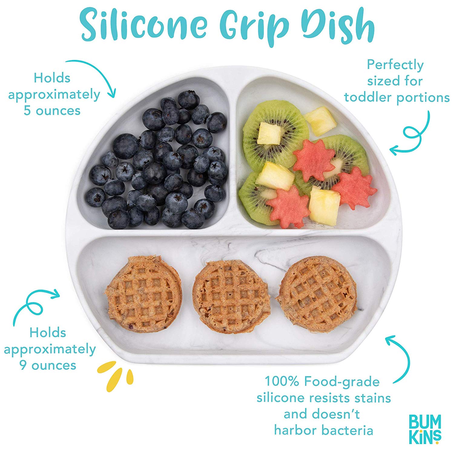 Bumkins Silicone Grip Dish