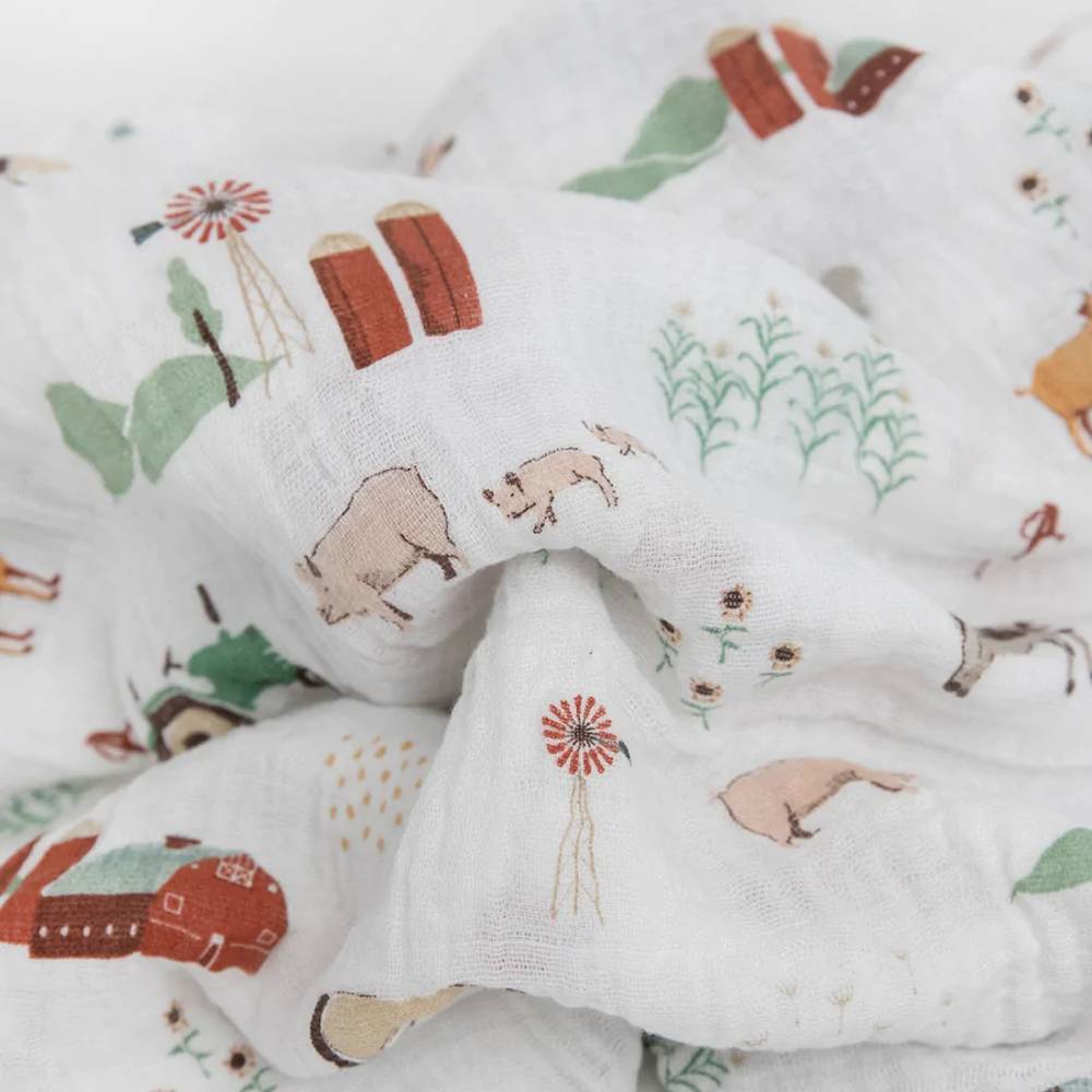 Little Unicorn - Cotton Muslin Swaddle Gift Set