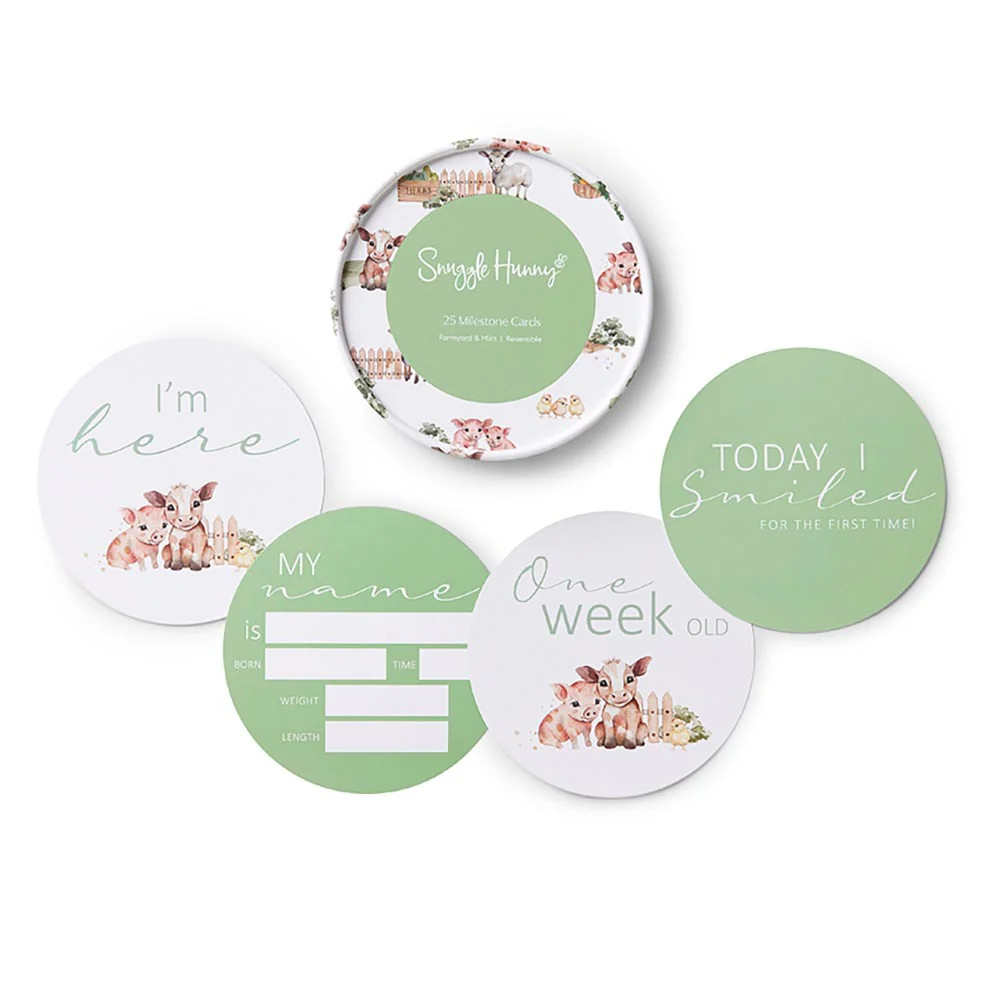 Snuggle Hunny Reversible Milestone Cards