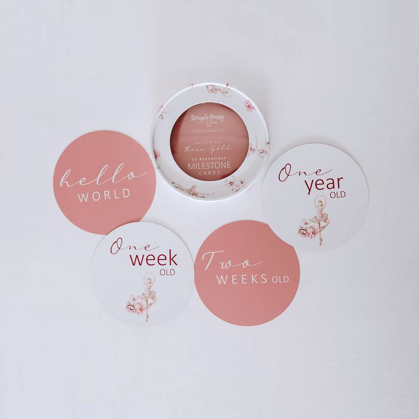 Snuggle Hunny Reversible Milestone Cards