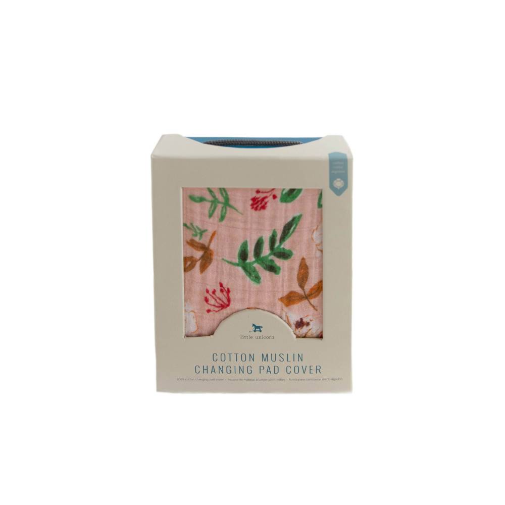 Little Unicorn - Muslin Changing Pad Cover / Bassinet Sheet