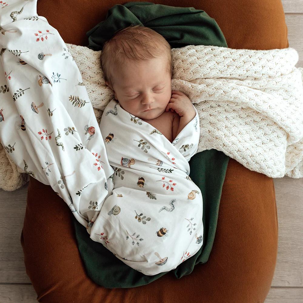 Snuggle Hunny Baby Jersey Wrap & Beanie Set