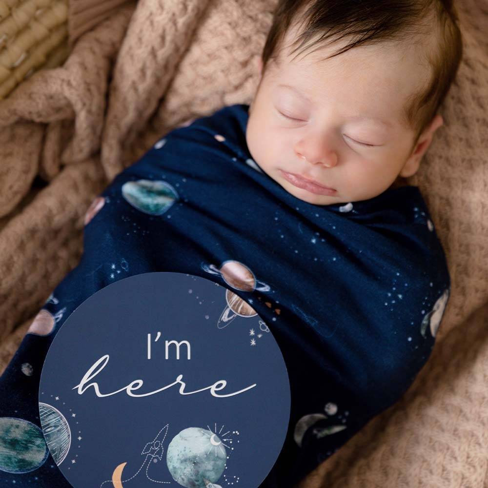 Snuggle Hunny Baby Jersey Wrap & Beanie Set