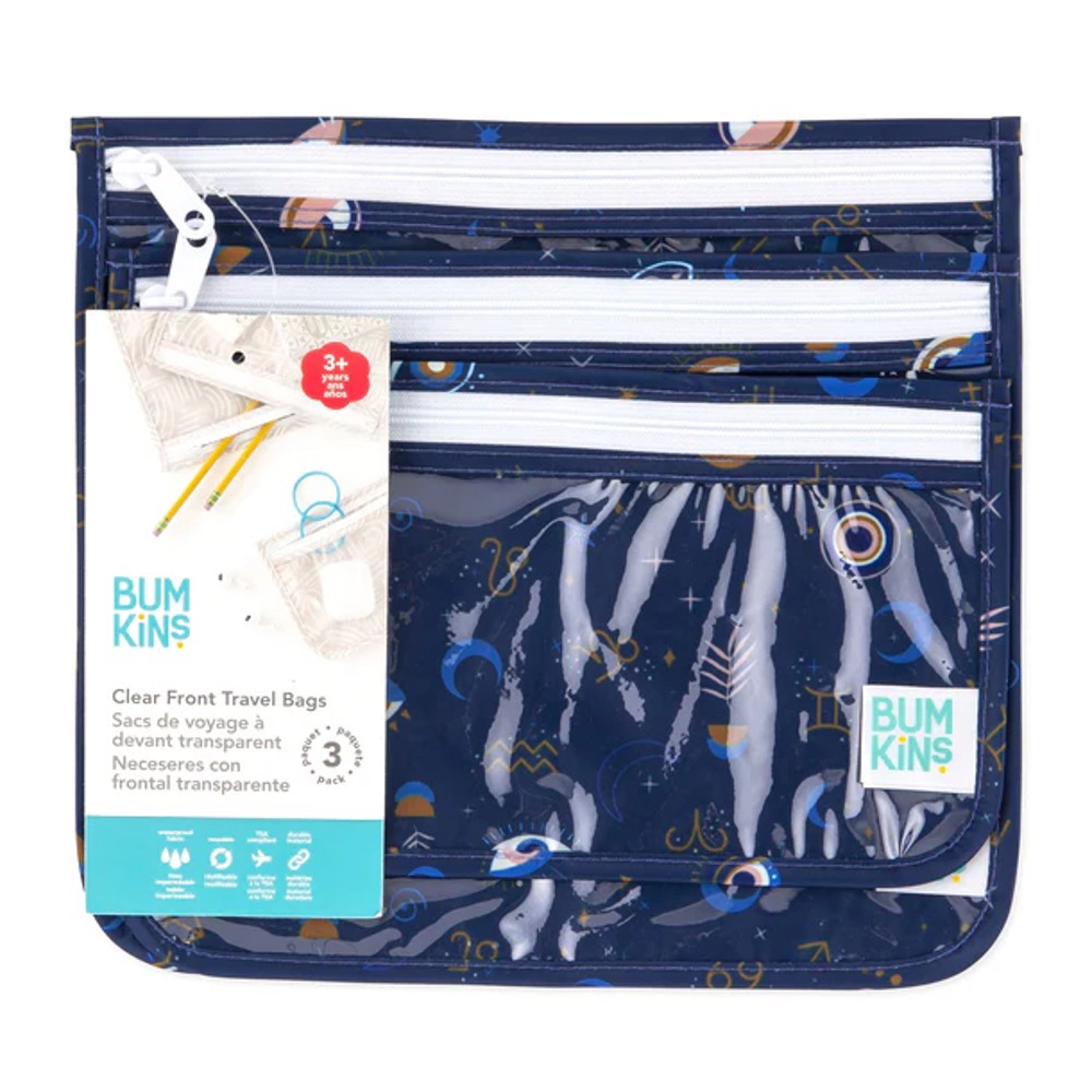 Bumkins Clear Travel Bag 3pk