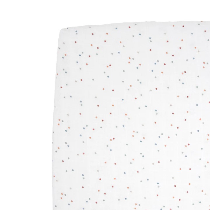 Little Unicorn - Muslin Fitted Cot Sheet - 132 x 71cm
