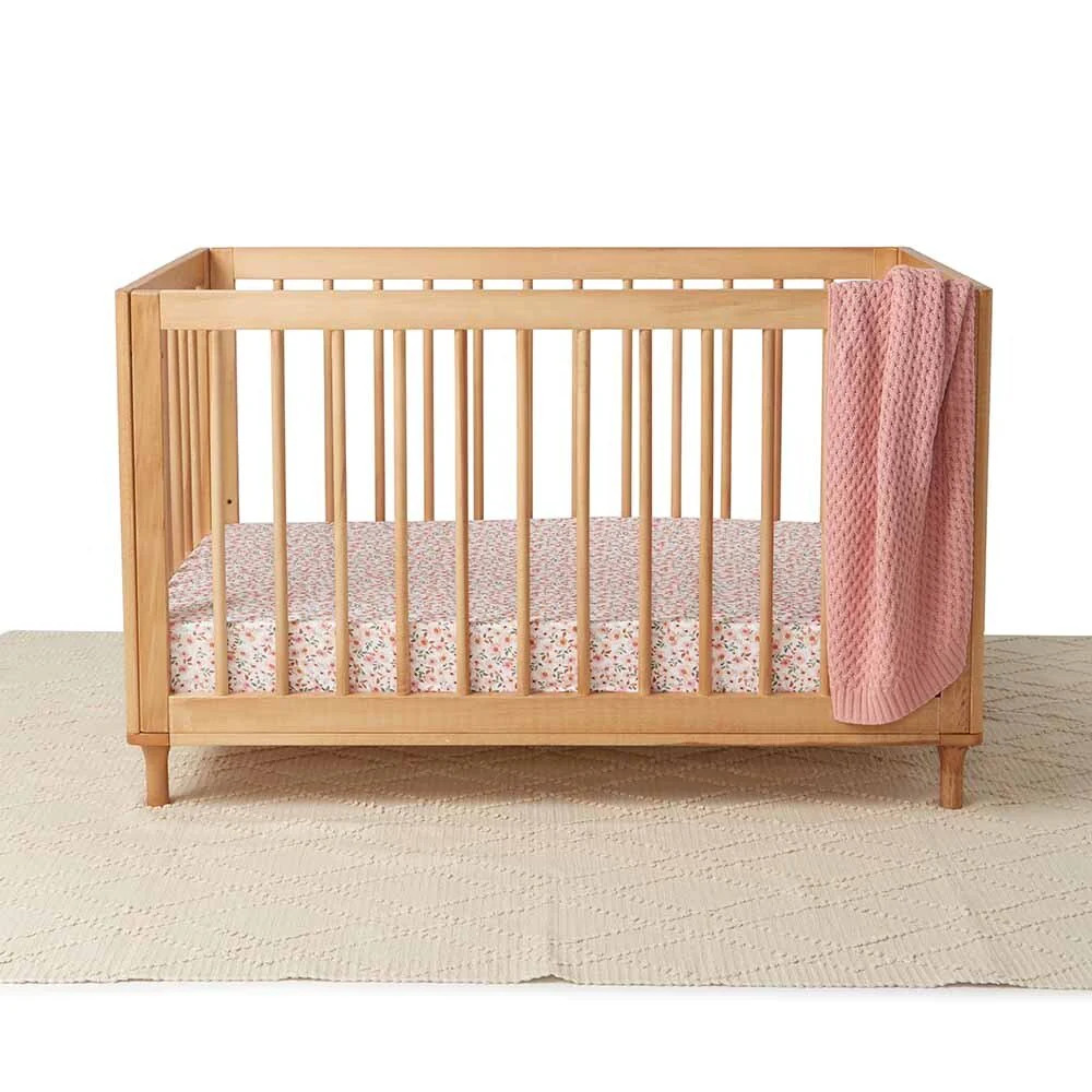 Snuggle Hunny Kids Fitted Cot Sheet - 133 x 77cm