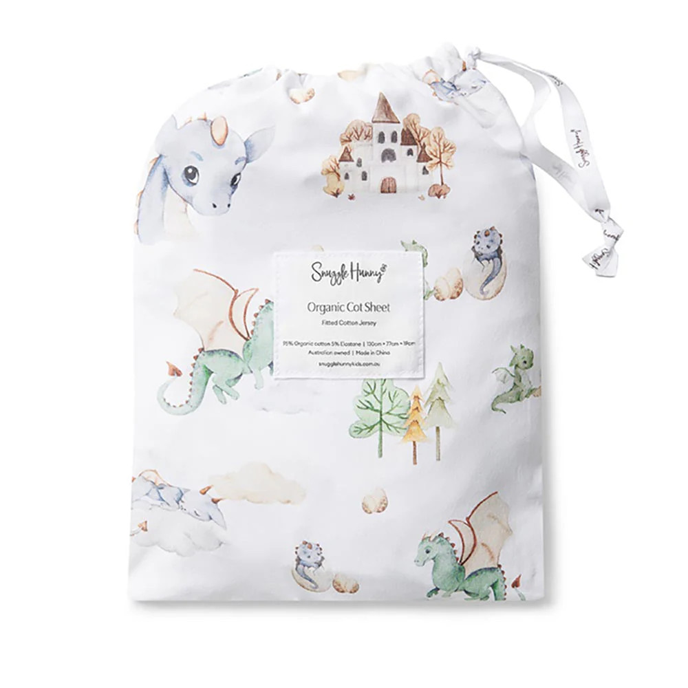 Snuggle Hunny Kids Fitted Cot Sheet - 133 x 77cm