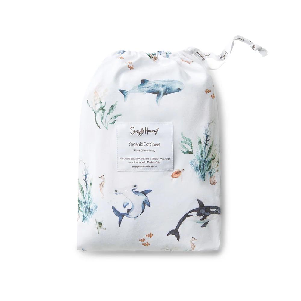 Snuggle Hunny Kids Fitted Cot Sheet - 133 x 77cm