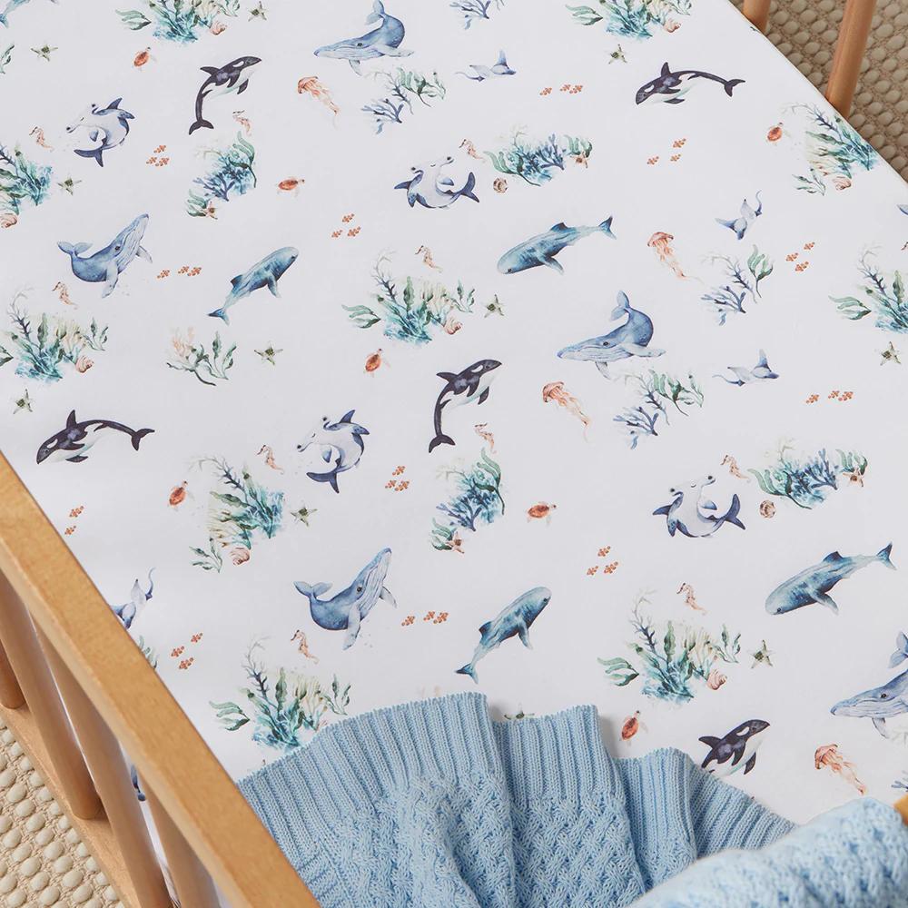 Snuggle Hunny Kids Fitted Cot Sheet - 133 x 77cm