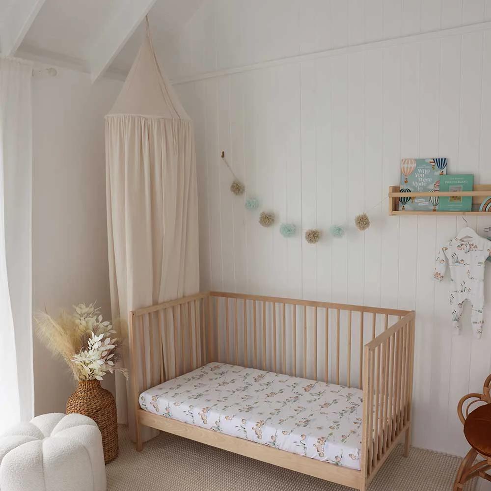 Snuggle Hunny Kids Fitted Cot Sheet - 133 x 77cm