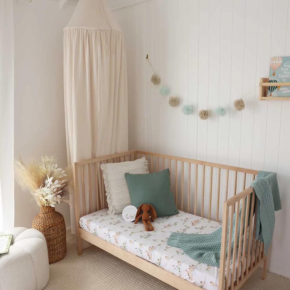 Snuggle Hunny Kids Fitted Cot Sheet - 133 x 77cm