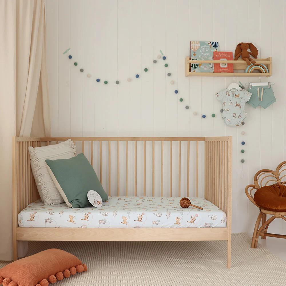 Snuggle Hunny Kids Fitted Cot Sheet - 133 x 77cm