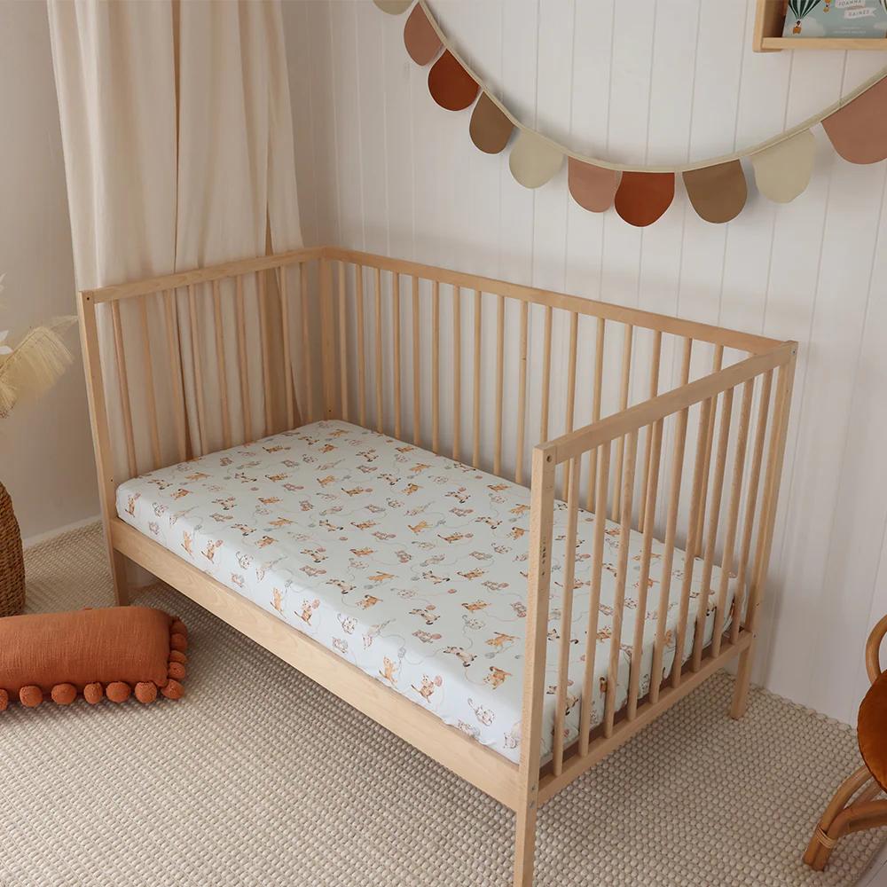 Snuggle Hunny Kids Fitted Cot Sheet - 133 x 77cm