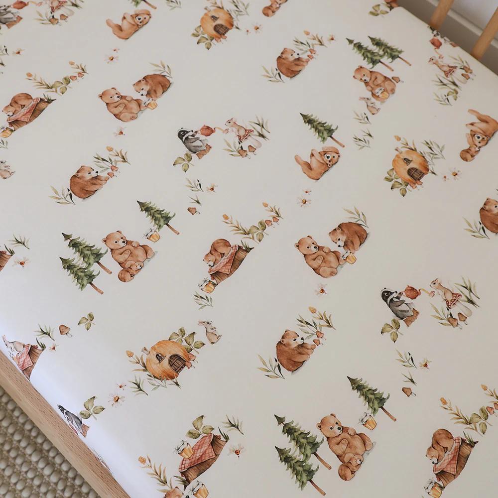 Snuggle Hunny Kids Fitted Cot Sheet - 133 x 77cm