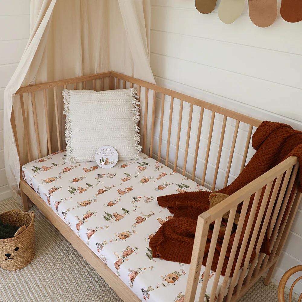 Snuggle Hunny Kids Fitted Cot Sheet - 133 x 77cm