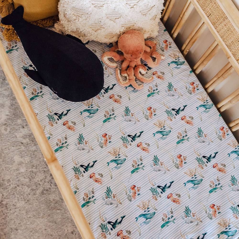 Snuggle Hunny Kids Fitted Cot Sheet - 133 x 77cm