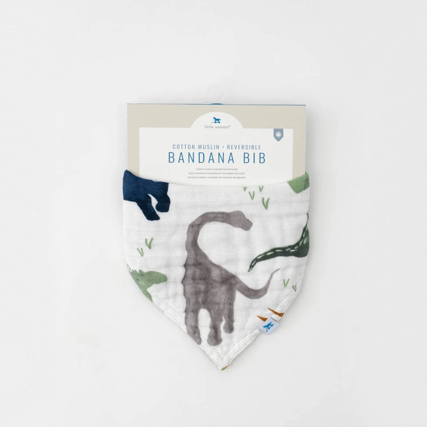 Little Unicorn - Reversible Muslin Bandana Bib - Clearance