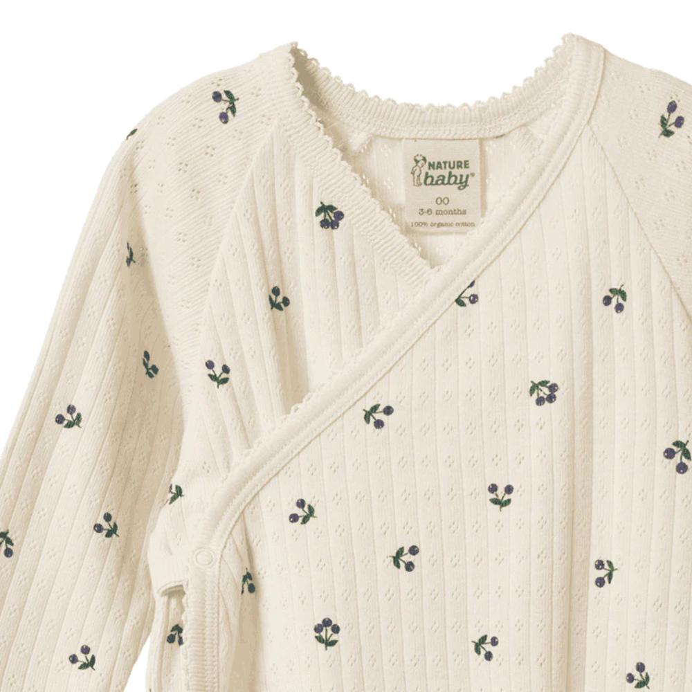 Nature Baby Cotton Pointelle Kimono Stretch and Grow