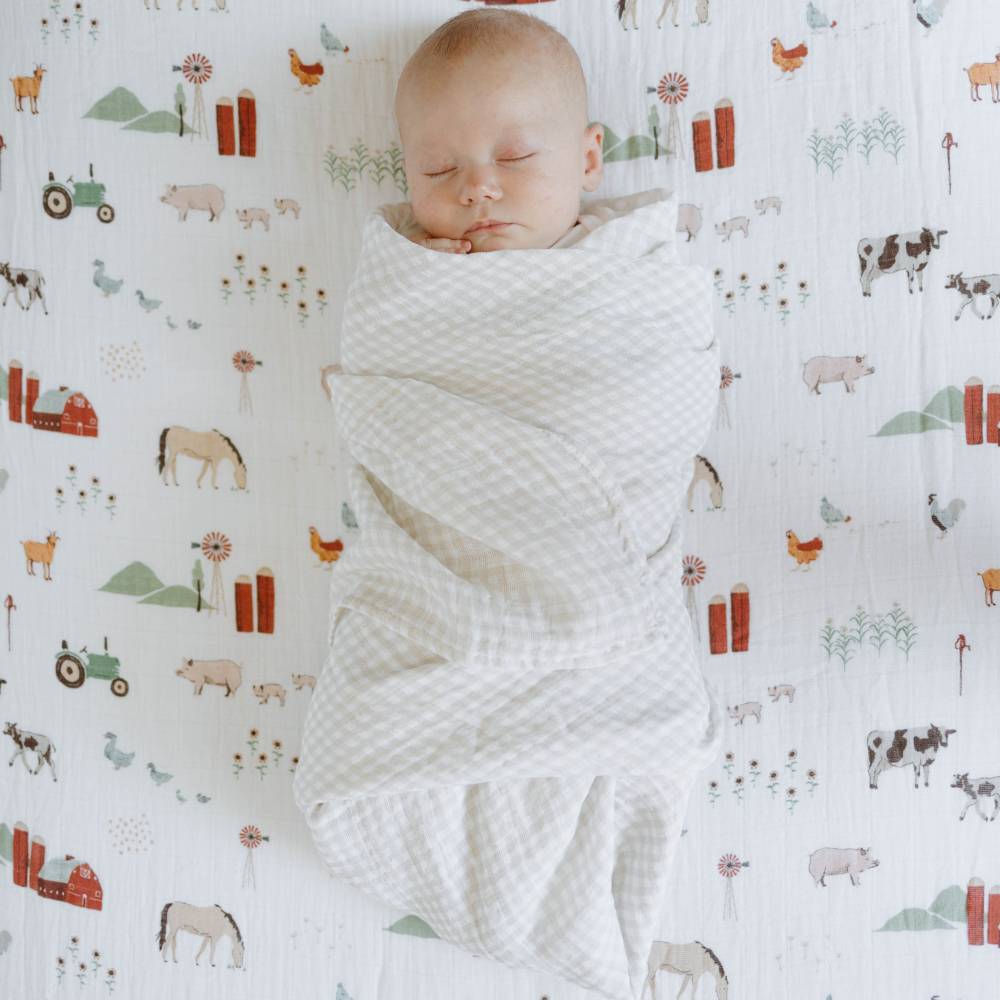 Little Unicorn - Single Cotton Muslin Swaddle