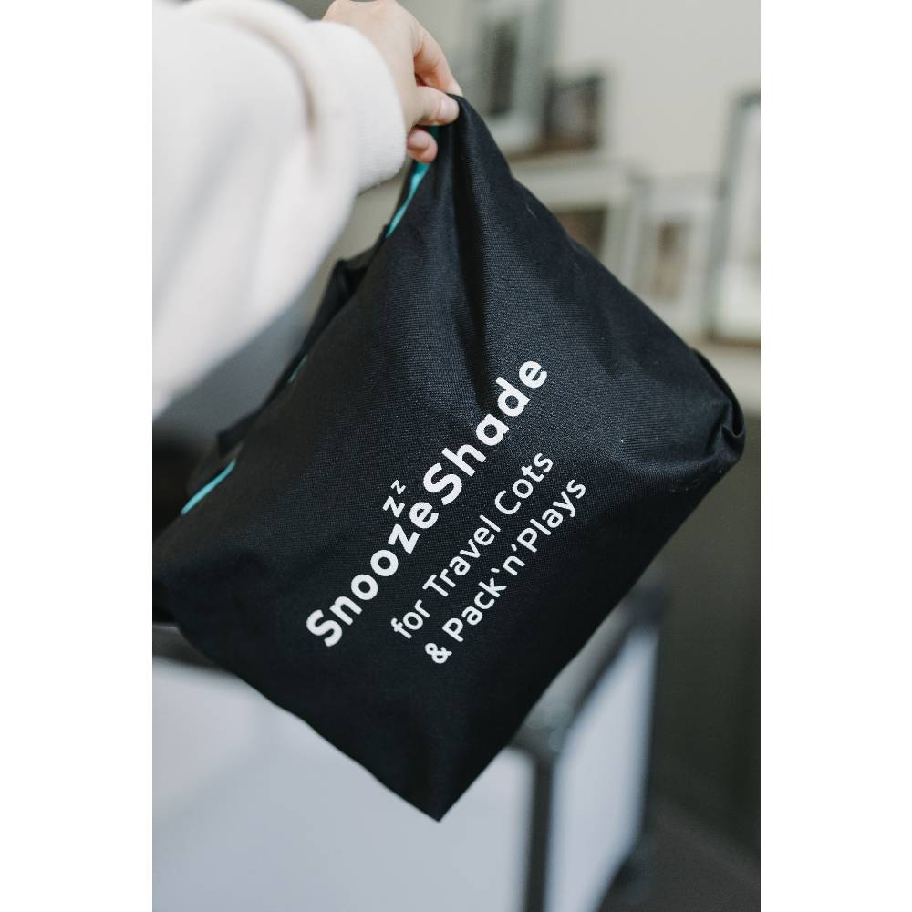 SnoozeShade Air-Permeable Travel Cot Blackout Cover