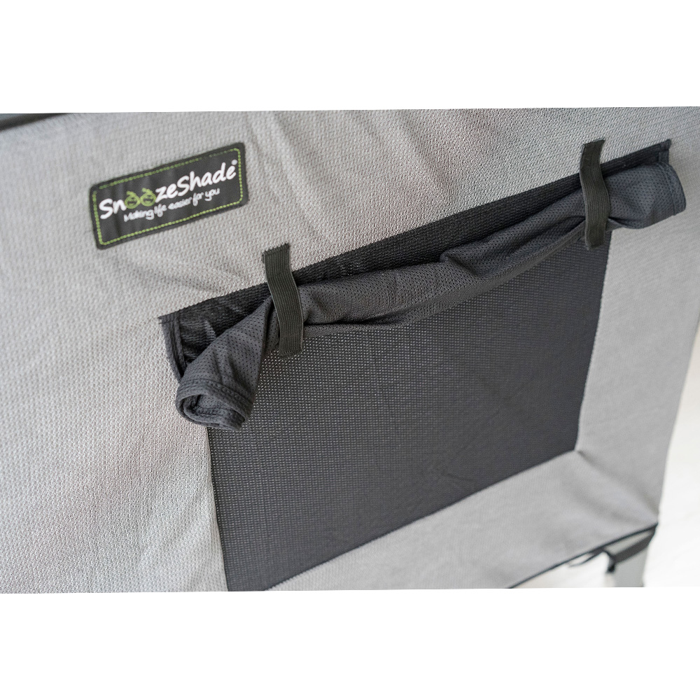 SnoozeShade Air-Permeable Travel Cot Blackout Cover