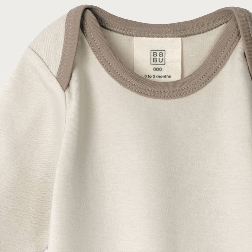 Babu Organic Cotton Long Sleeve Bodysuit