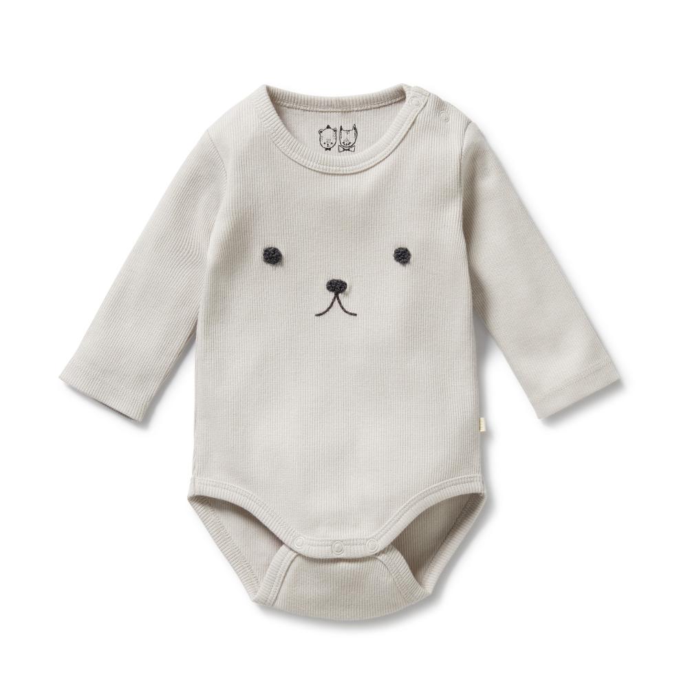 Wilson & Frenchy Organic Rib Long Sleeved Bodysuit