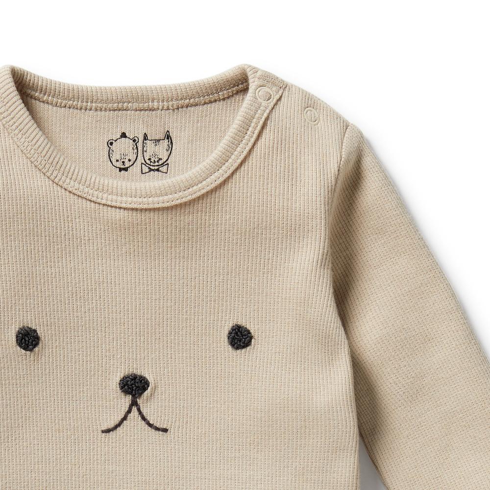 Wilson & Frenchy Organic Rib Long Sleeved Bodysuit