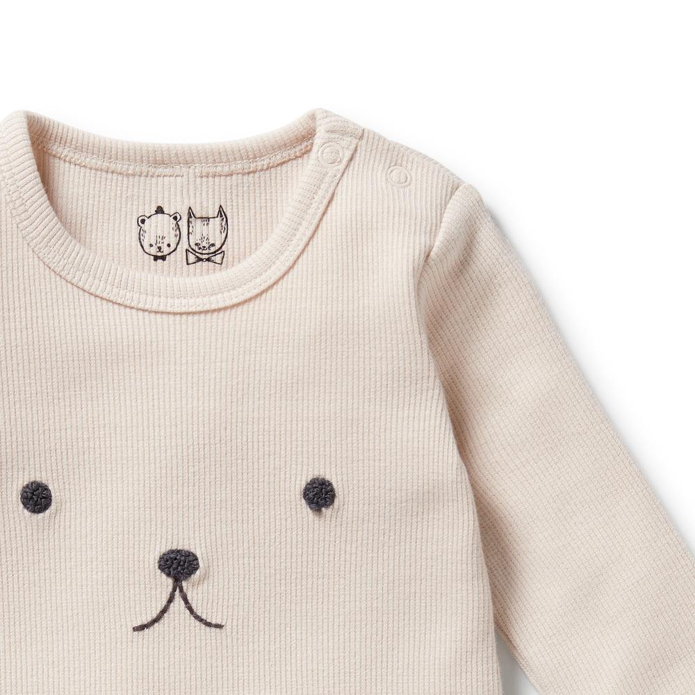 Wilson & Frenchy Organic Rib Long Sleeved Bodysuit
