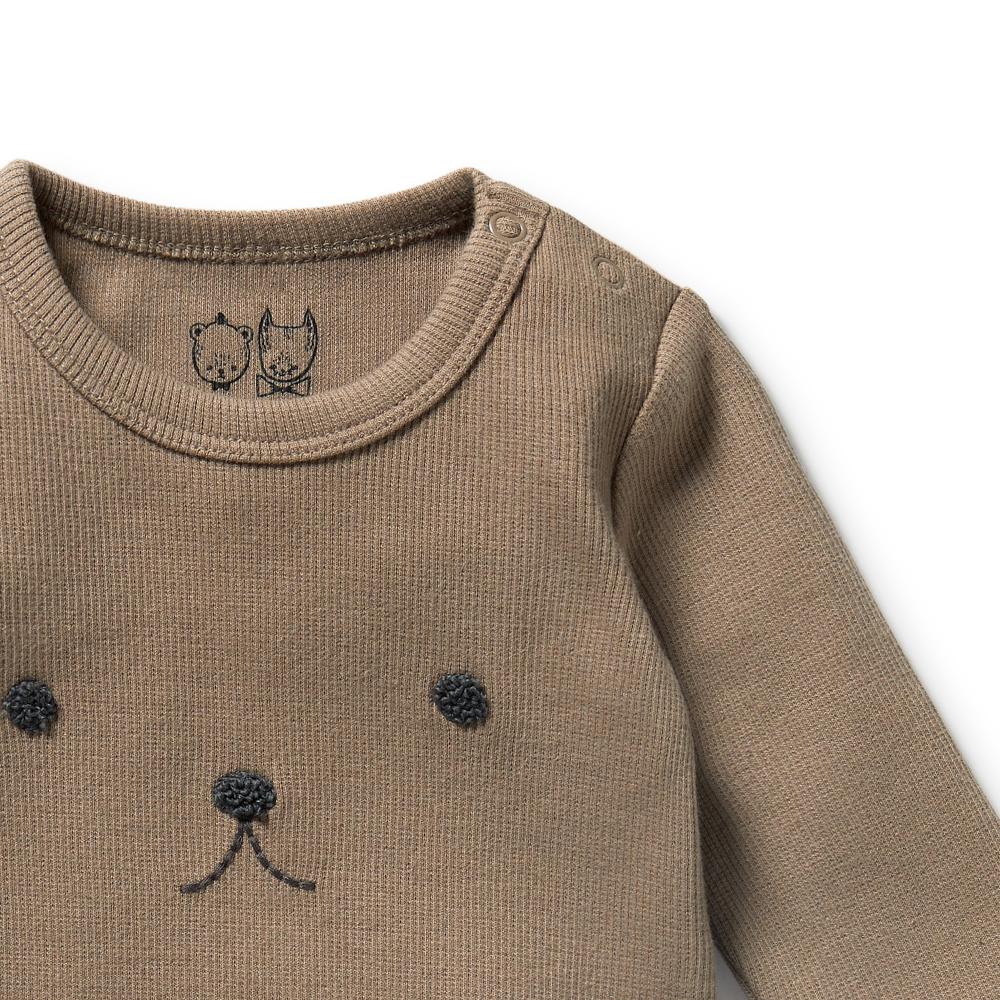Wilson & Frenchy Organic Rib Long Sleeved Bodysuit