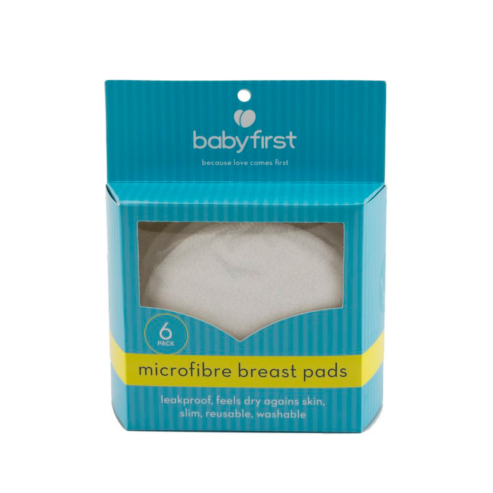 Baby First Waterproof Microfibre Breast Pads 6 pack