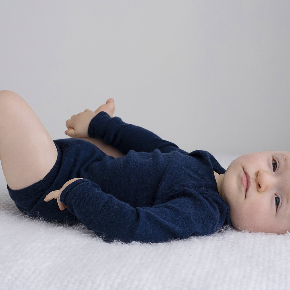 The Sleep Store Deluxe Australian Merino Rib Long Sleeve Bodysuit - 2025 Clearance