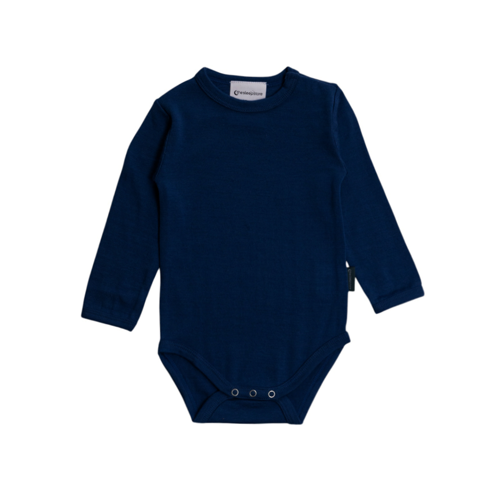 The Sleep Store Deluxe Australian Merino Rib Long Sleeve Bodysuit - 2025 Clearance