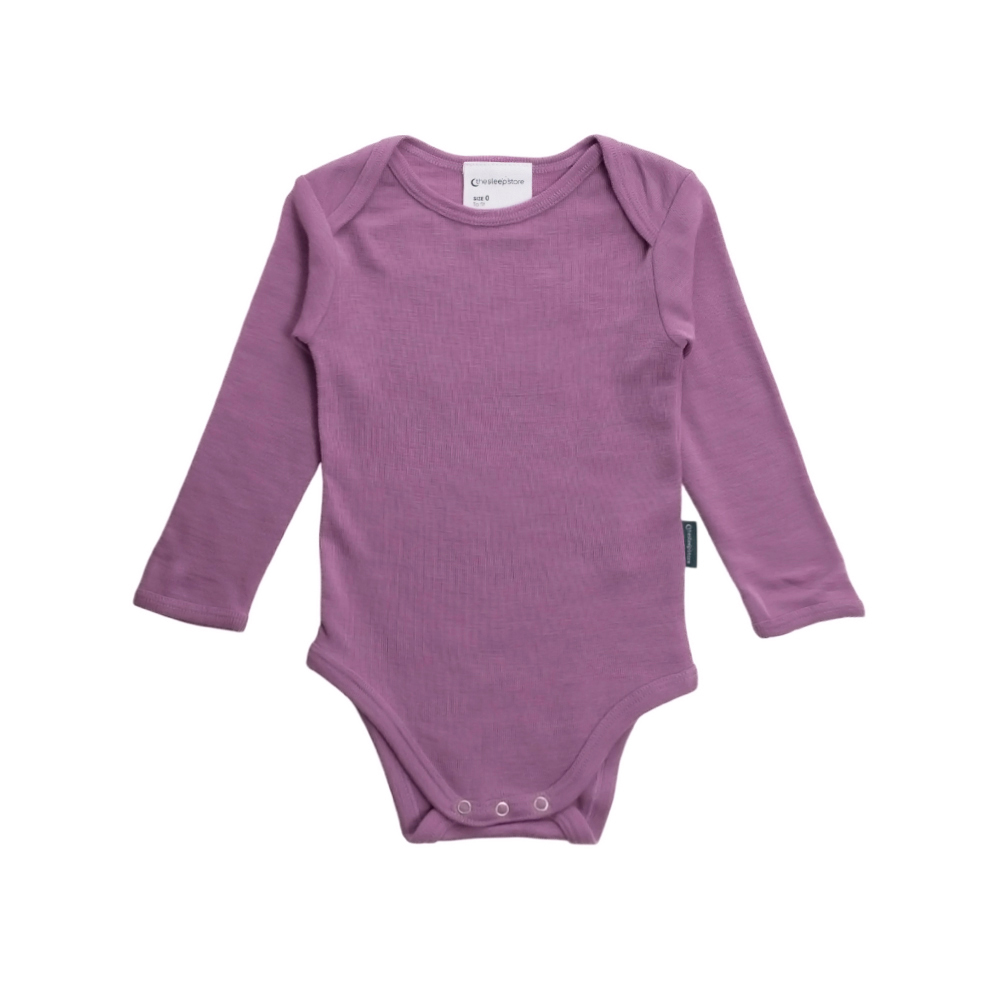 The Sleep Store Deluxe Merino Rib Long Sleeve Bodysuit