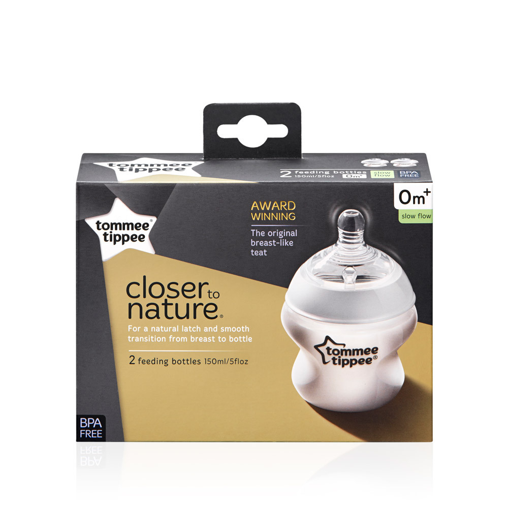 Closer to Nature Feeding Bottle - 2 pack