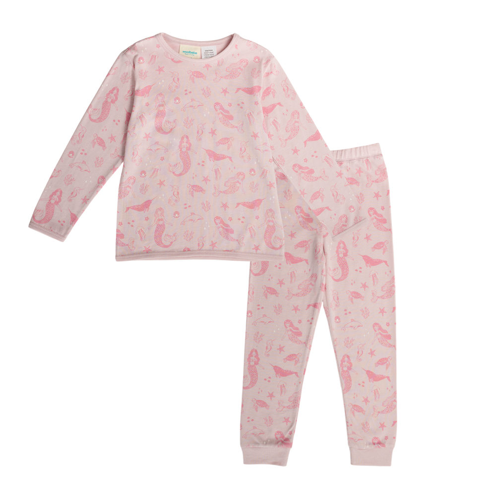 Woolbabe Merino/Organic Cotton Winter Pyjamas 1-8 years