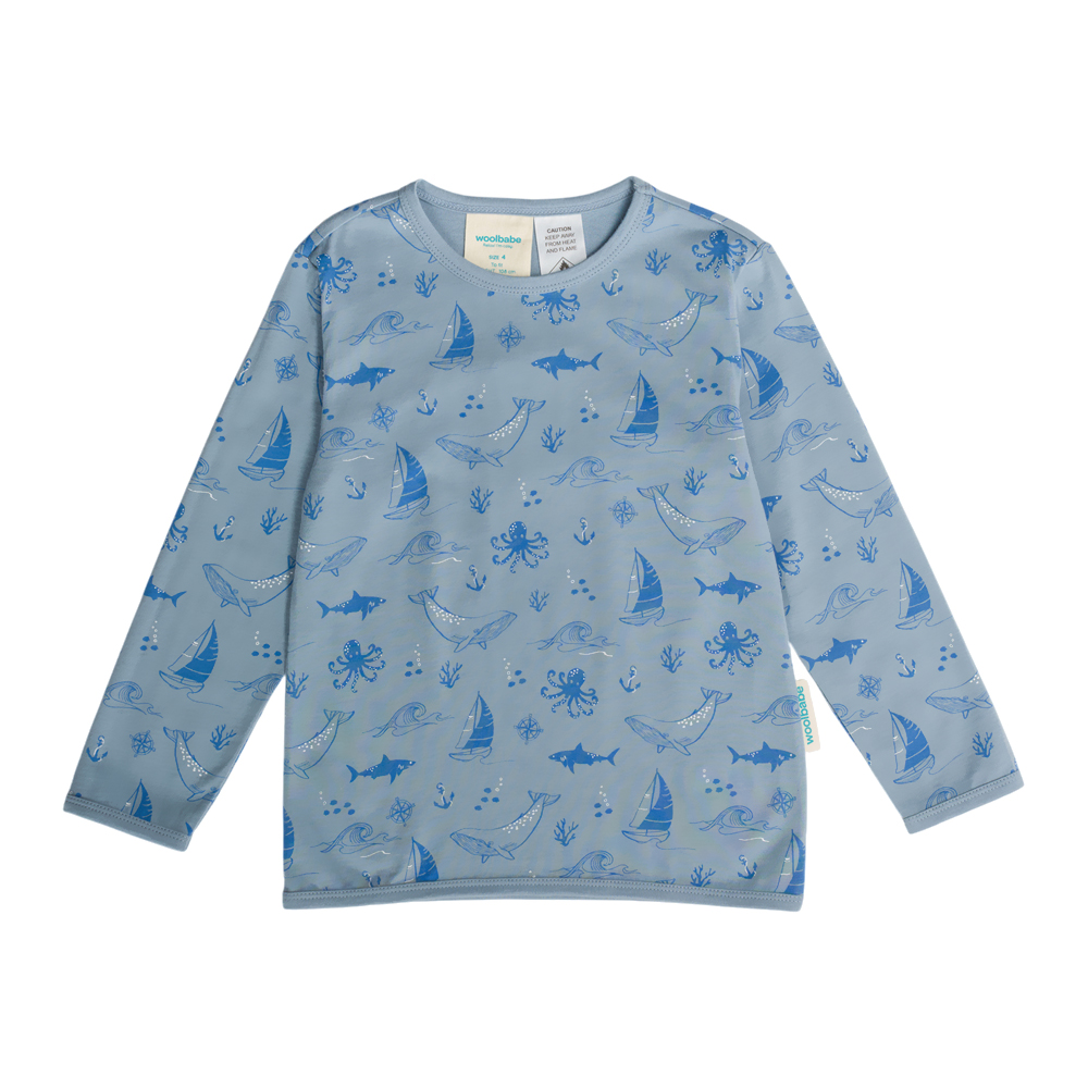 Woolbabe Merino/Organic Cotton Winter Pyjamas 1-8 years