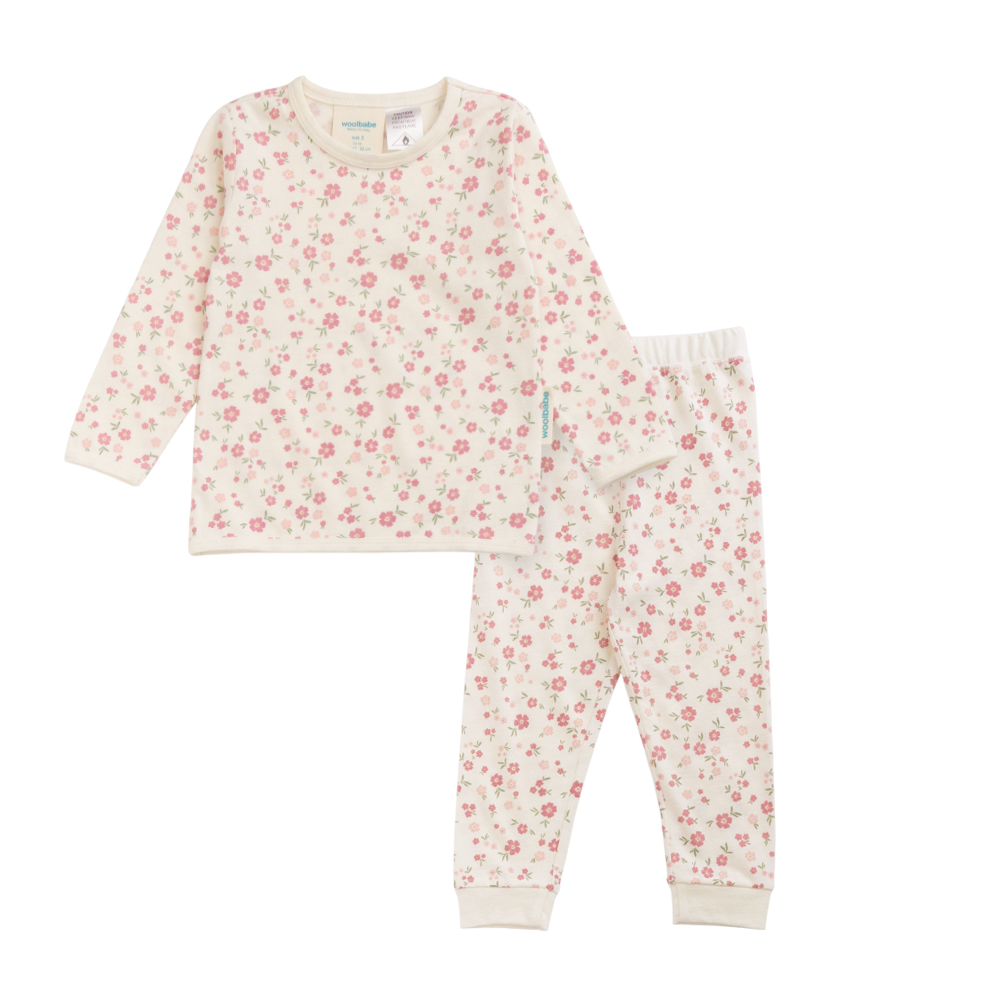 Woolbabe Merino/Organic Cotton Winter Pyjamas 1-8 years