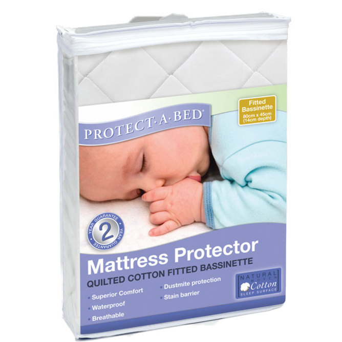 Protectabed 'Baby' Waterproof Cotton Quilted Fitted Mattress Protector