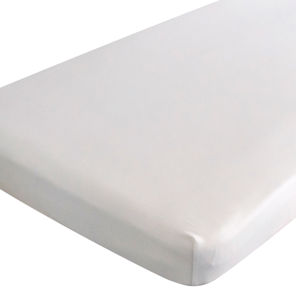 Organic Jersey Fitted Sheet - White