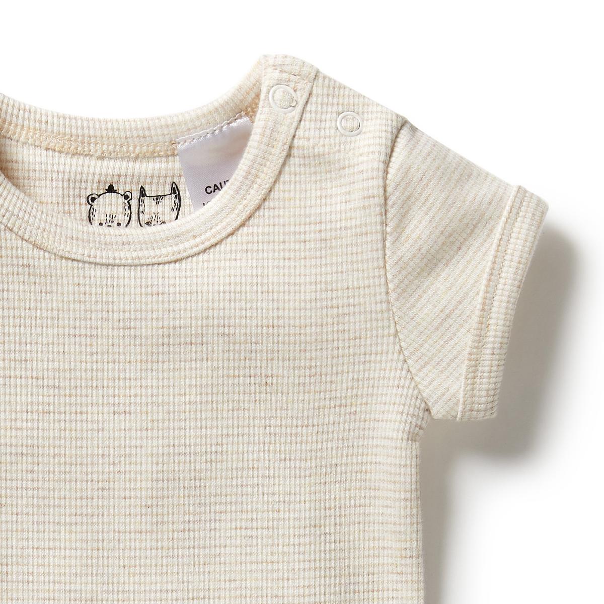Wilson & Frenchy Organic Rib Short Sleeve Bodysuit
