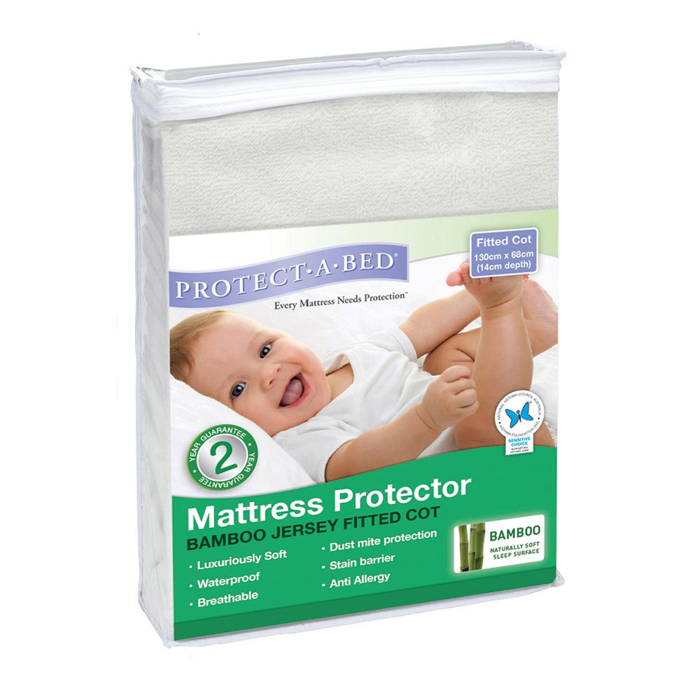 Bamboo Jersey Fitted Mattress Protector