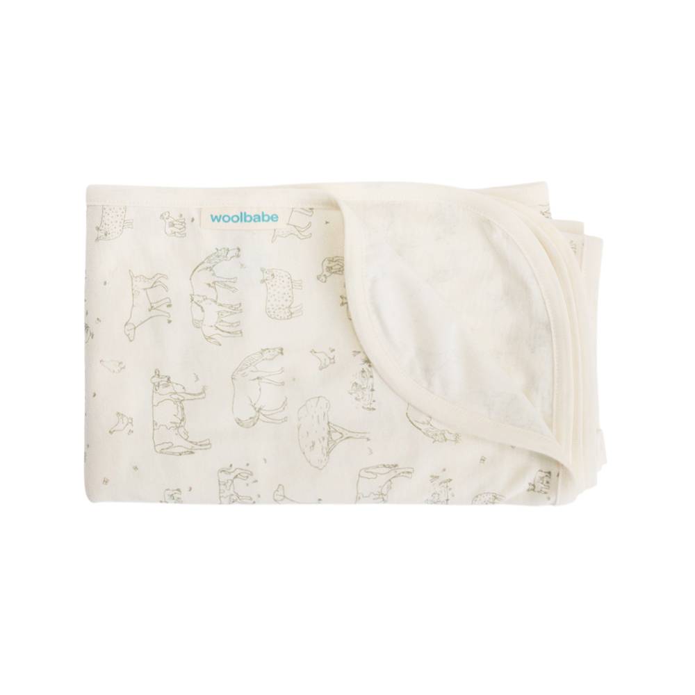 Woolbabe Merino/Organic Cotton Swaddle/Blanket