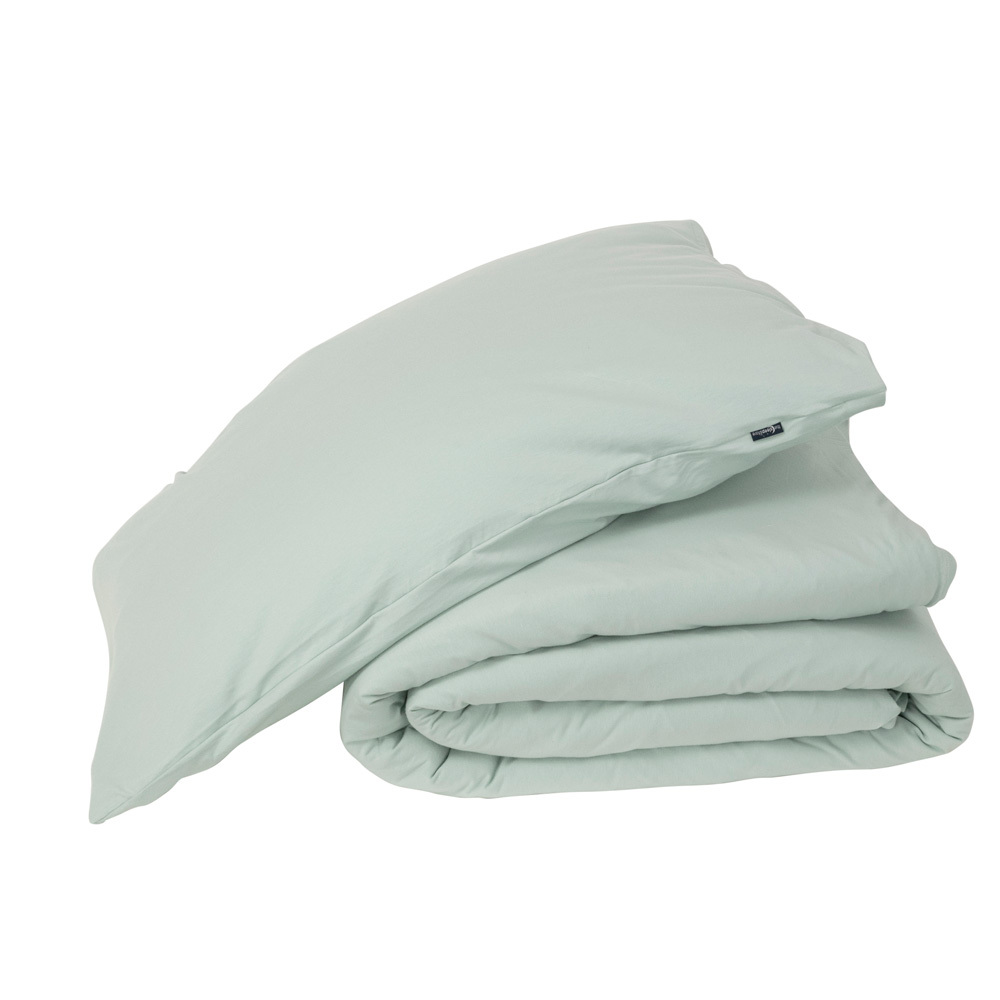 Deluxe Organic Jersey Duvet Cover - Green