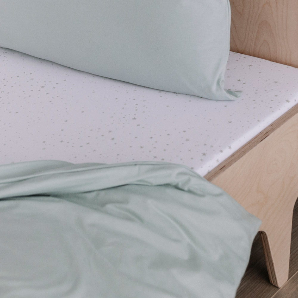 Deluxe Organic Jersey Duvet Cover - Green