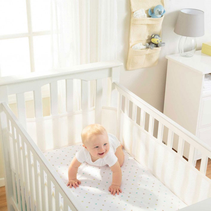 Breathable Mesh Cot Liner - 4 Sides