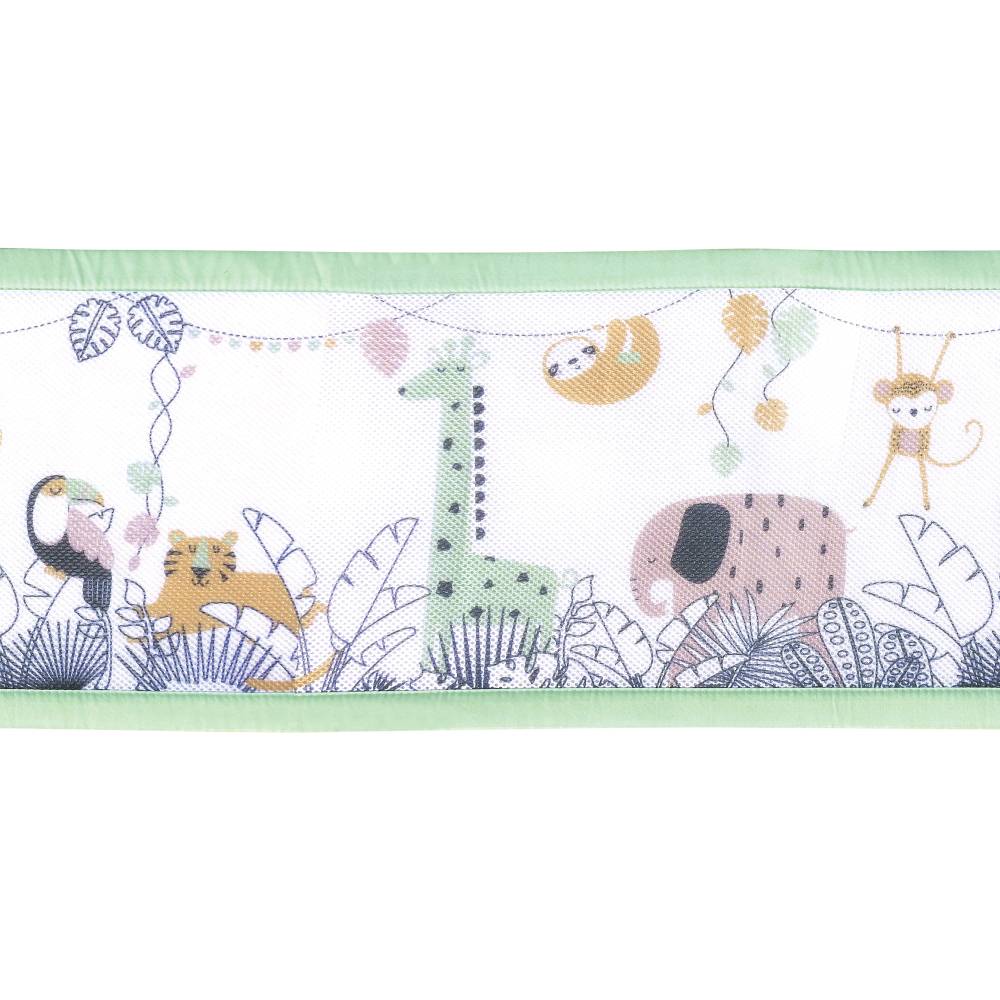 Print Breathable Mesh Cot Liner - 4 Sides