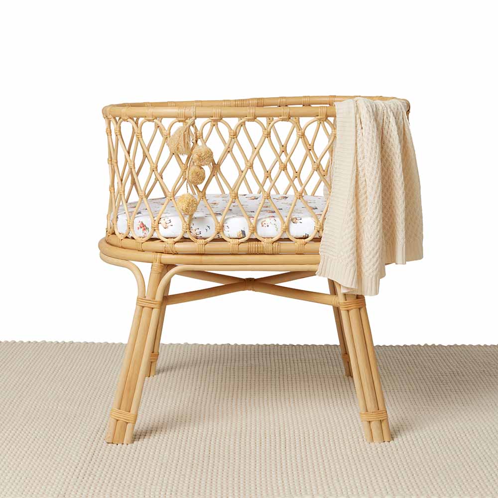 Snuggle Hunny Kids Fitted Bassinet Sheet / Change Pad Cover - 80 x 48cm Snuggle Hunny Kids Fitted Bassinet Sheet / Change Pad Cover - 80 x 48cm