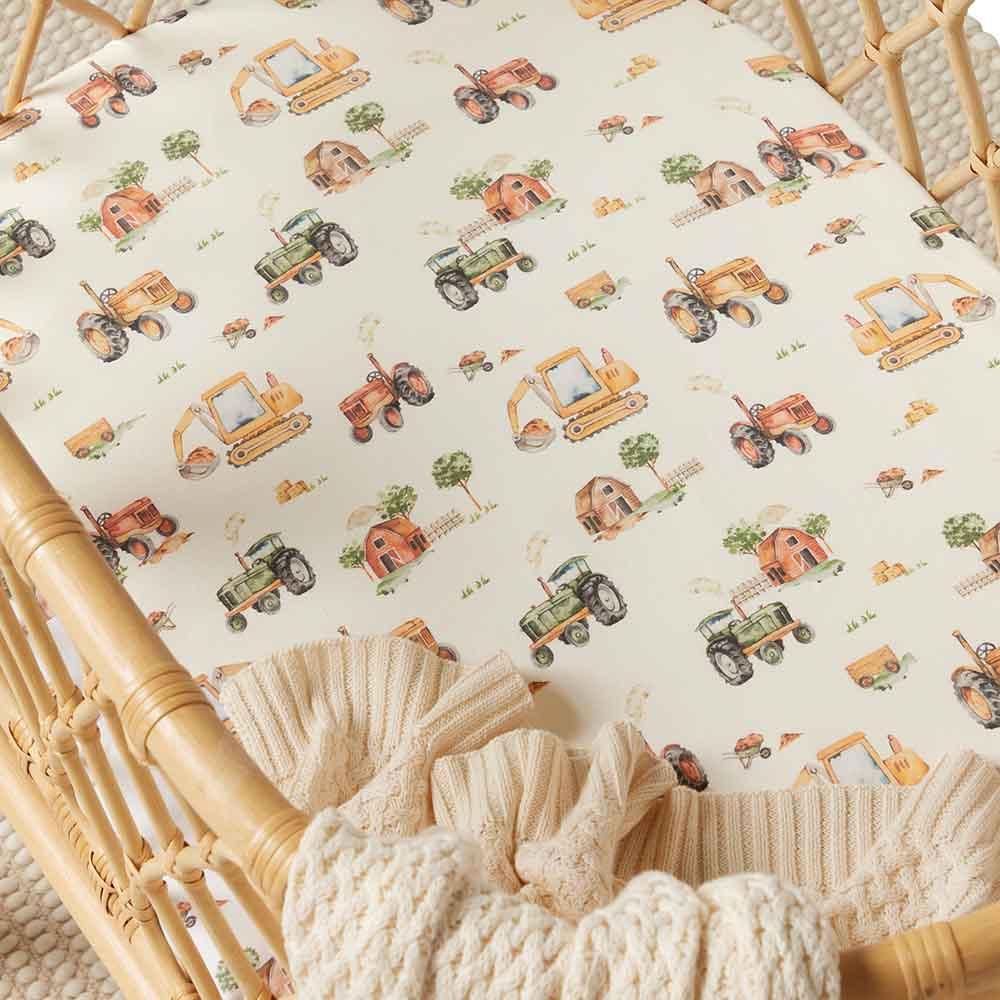 Snuggle Hunny Kids Fitted Bassinet Sheet / Change Pad Cover - 80 x 48cm Snuggle Hunny Kids Fitted Bassinet Sheet / Change Pad Cover - 80 x 48cm